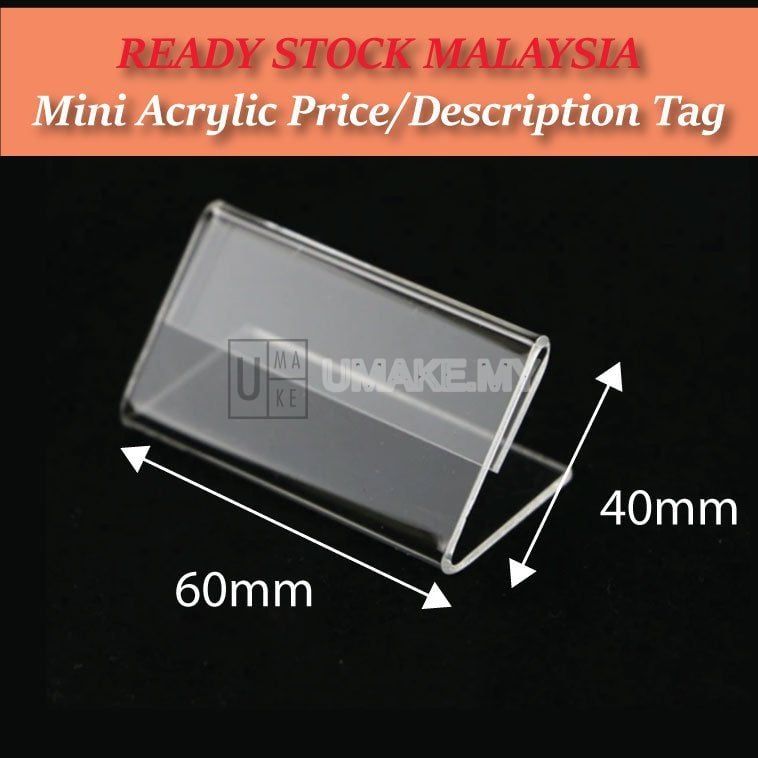 Acrylic Card & Price Tag Stand