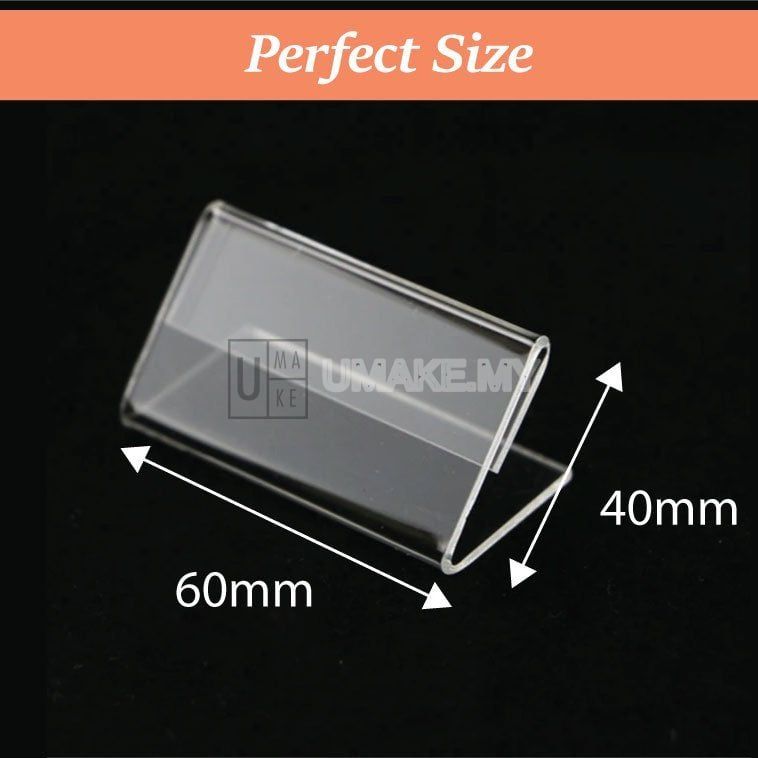 Acrylic Card & Price Tag Stand