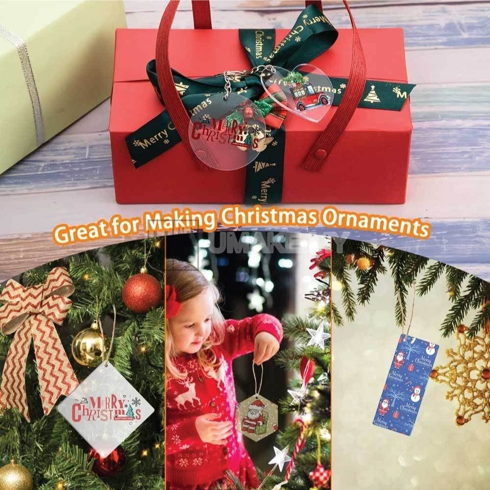 Clear Acrylic Blank Keychain (DIY, 10pcs)