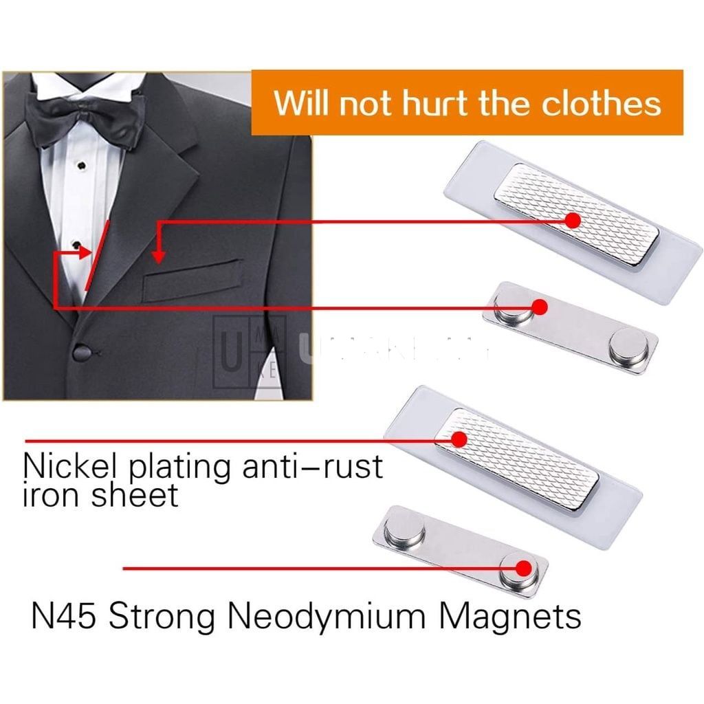 Magnetic Name Tag Fastener