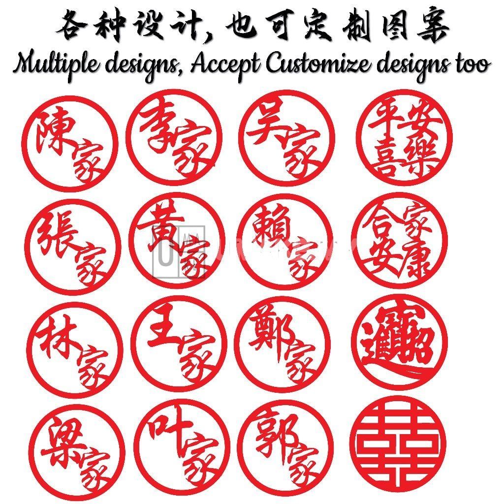 Chinese Surname Home Decor (Customizable)