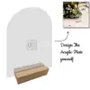 DIY Acrylic Table Number with Wooden Base view 2