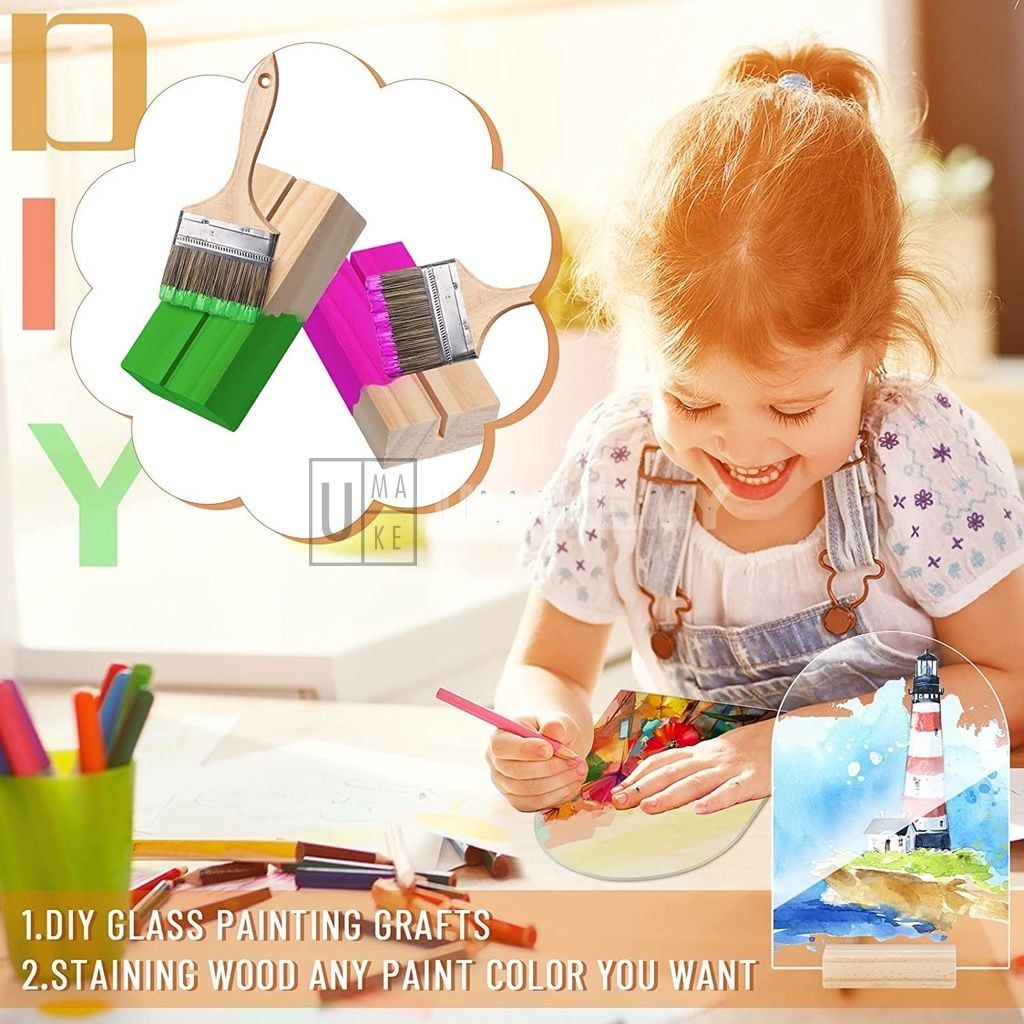 DIY Acrylic Table Number with Wooden Base