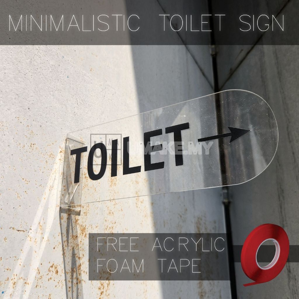 Toilet Direction Signage with Arrow