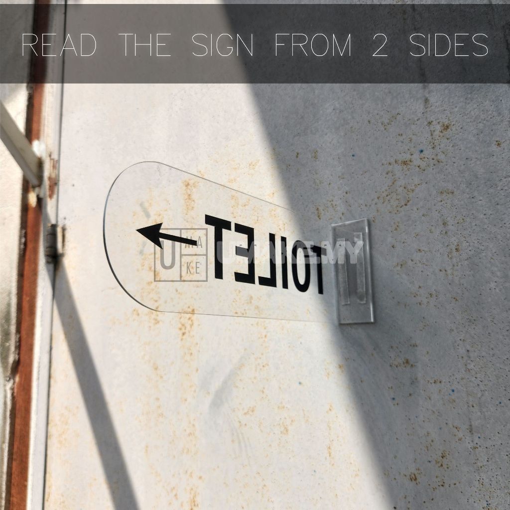 Toilet Direction Signage with Arrow