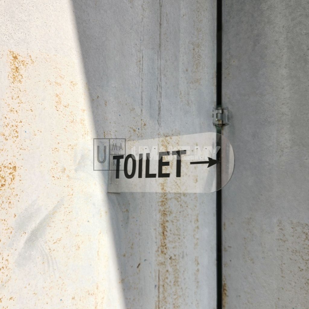 Toilet Direction Signage with Arrow