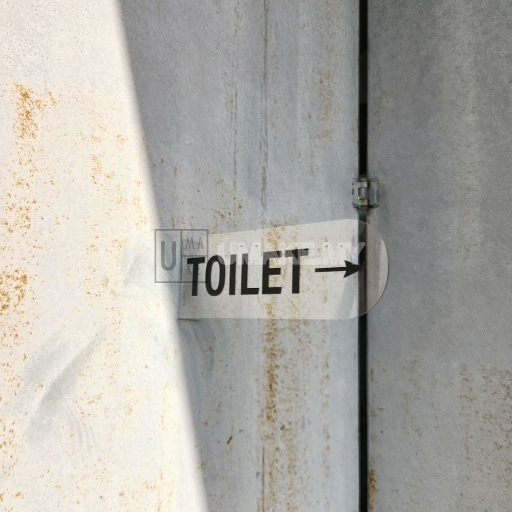 Toilet Direction Signage with Arrow