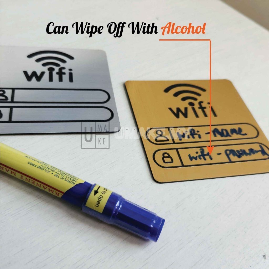 3D WiFi Password Sign