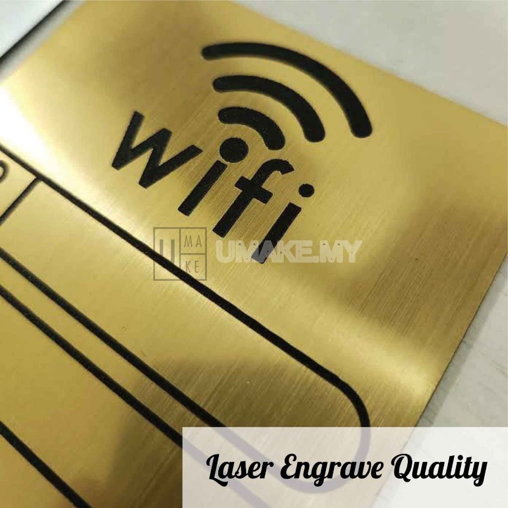 3D WiFi Password Sign