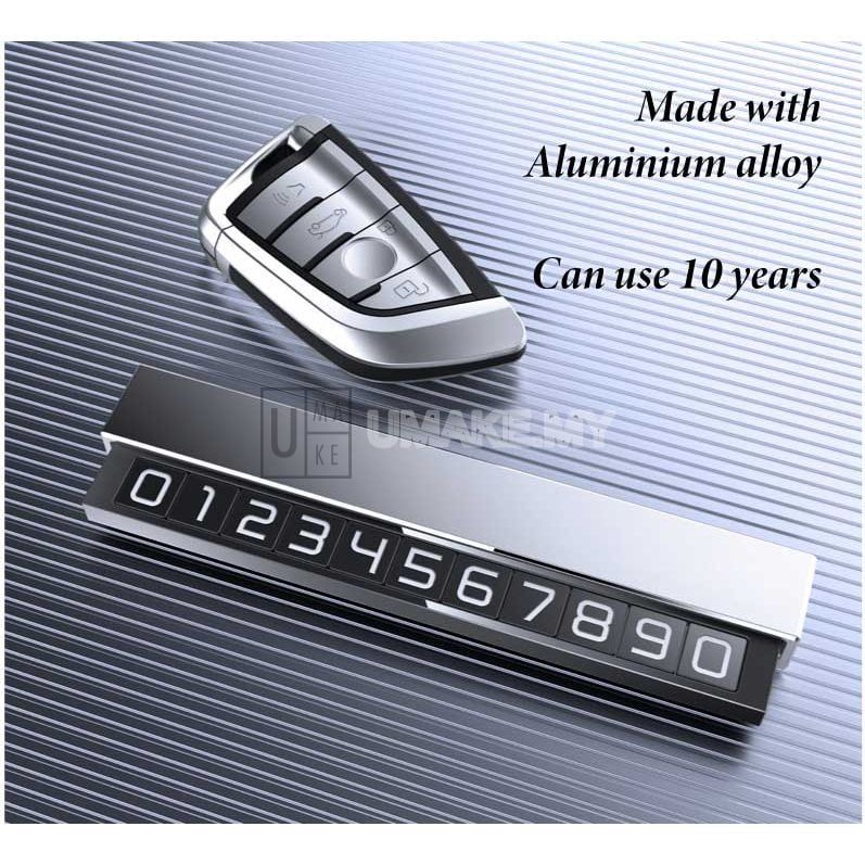 Metal Double Parking Phone Number Plate