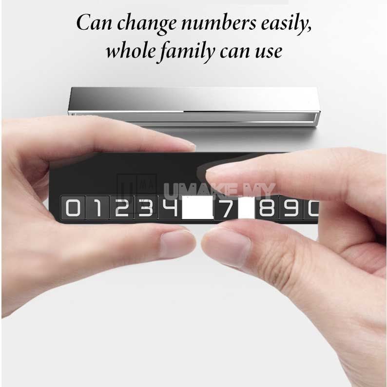 Metal Double Parking Phone Number Plate