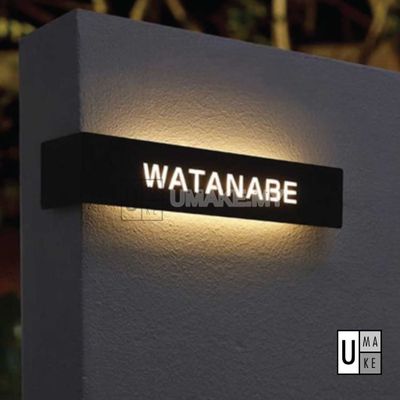 Stainless Steel LED House Number Plate