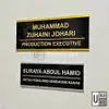 Custom Office Name Plate view 2
