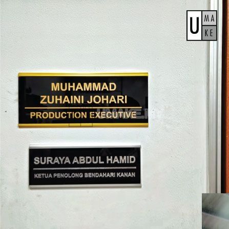 Custom Office Name Plate