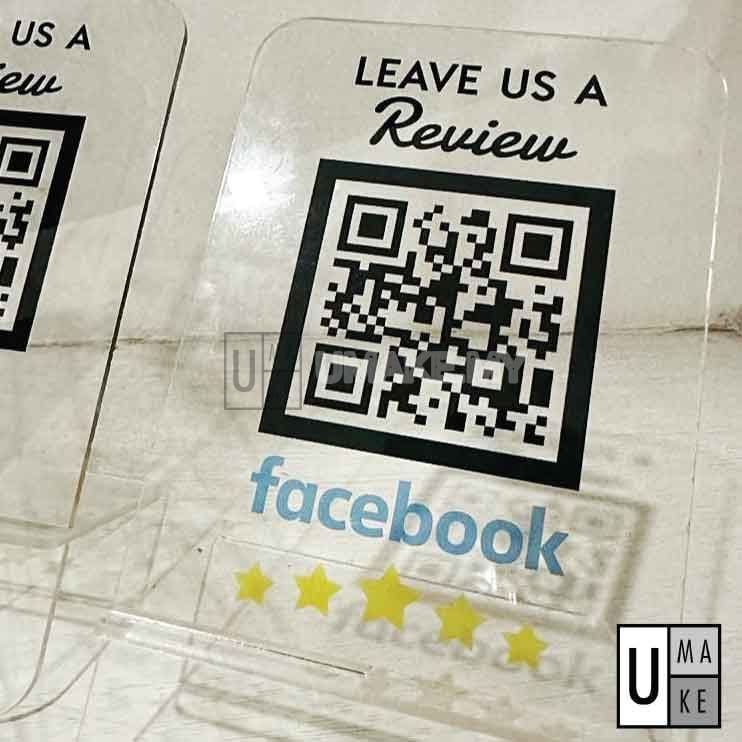 5-Star Review QR Code Stand