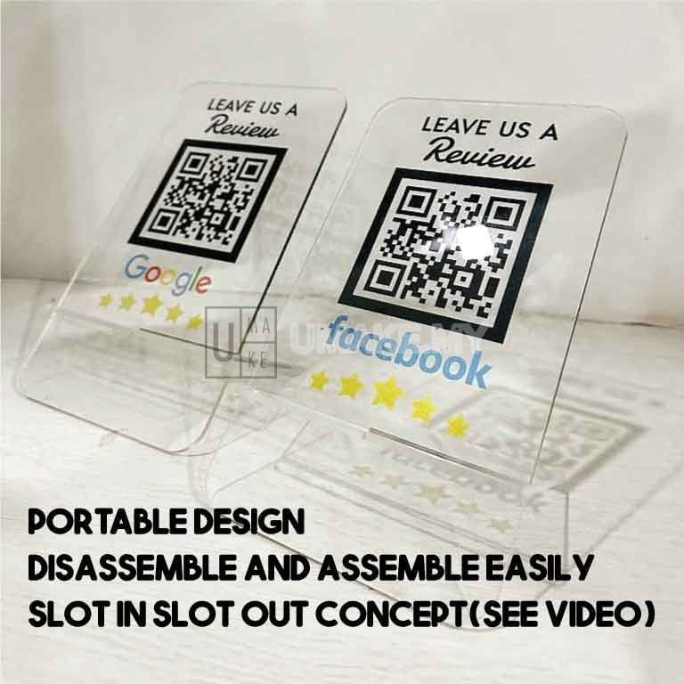 5-Star Review QR Code Stand