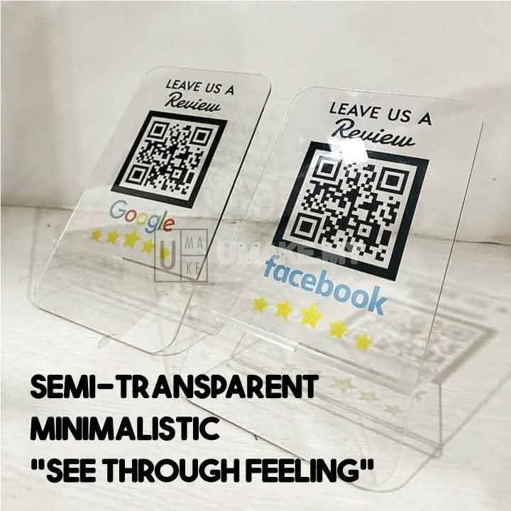 5-Star Review QR Code Stand