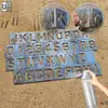 Mini Steel Stencil Plate (A-Z / 0-9) — 3cm set view 2