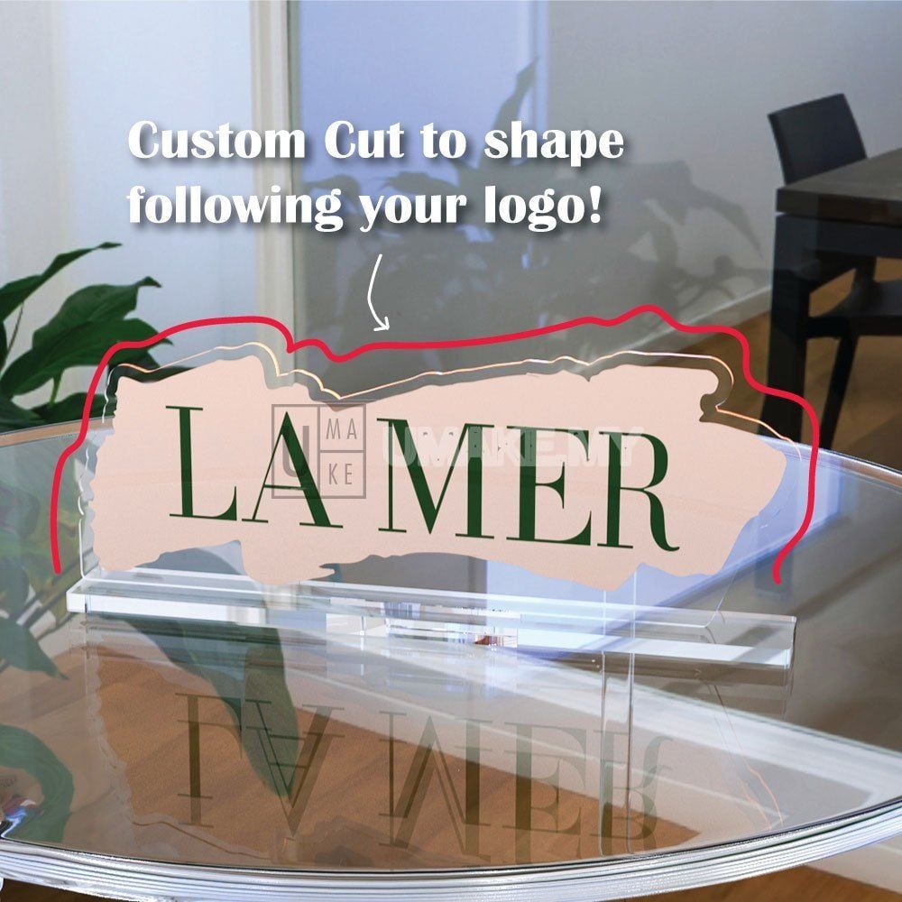 Custom Acrylic Logo Table Sign
