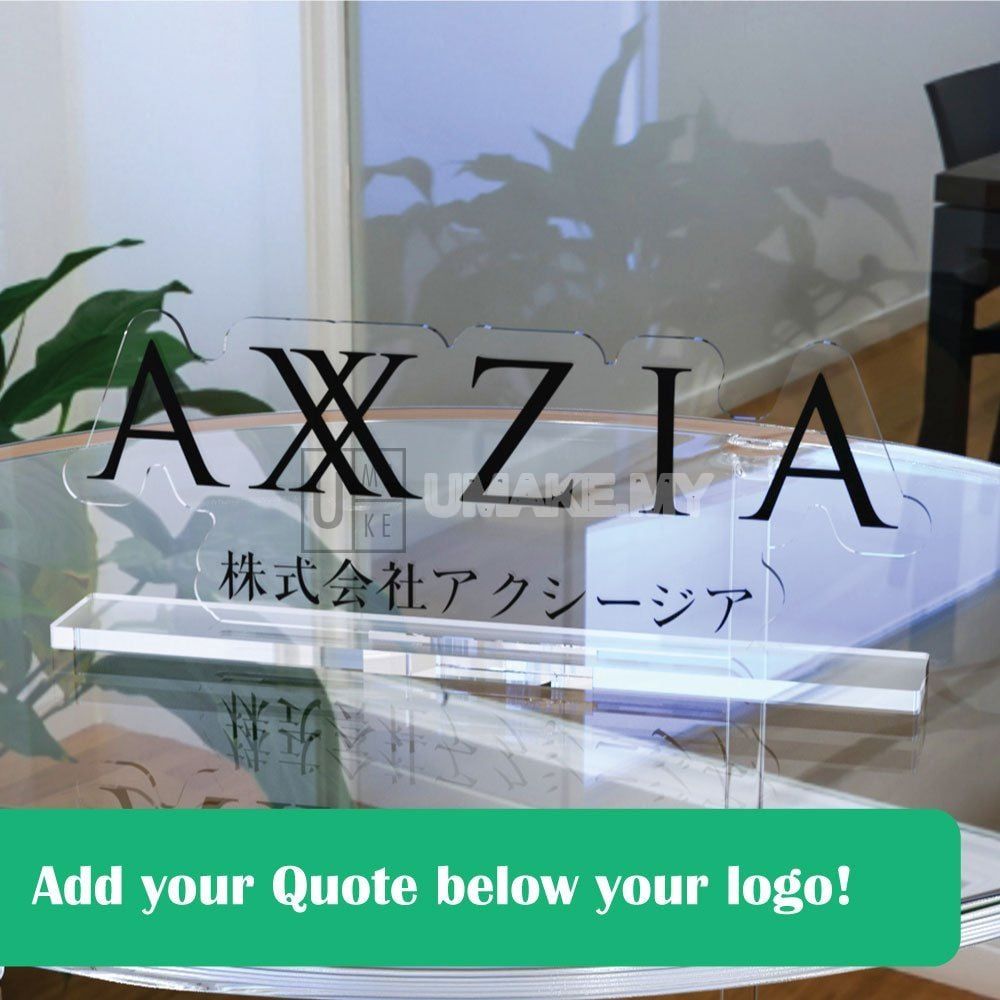 Custom Acrylic Logo Table Sign