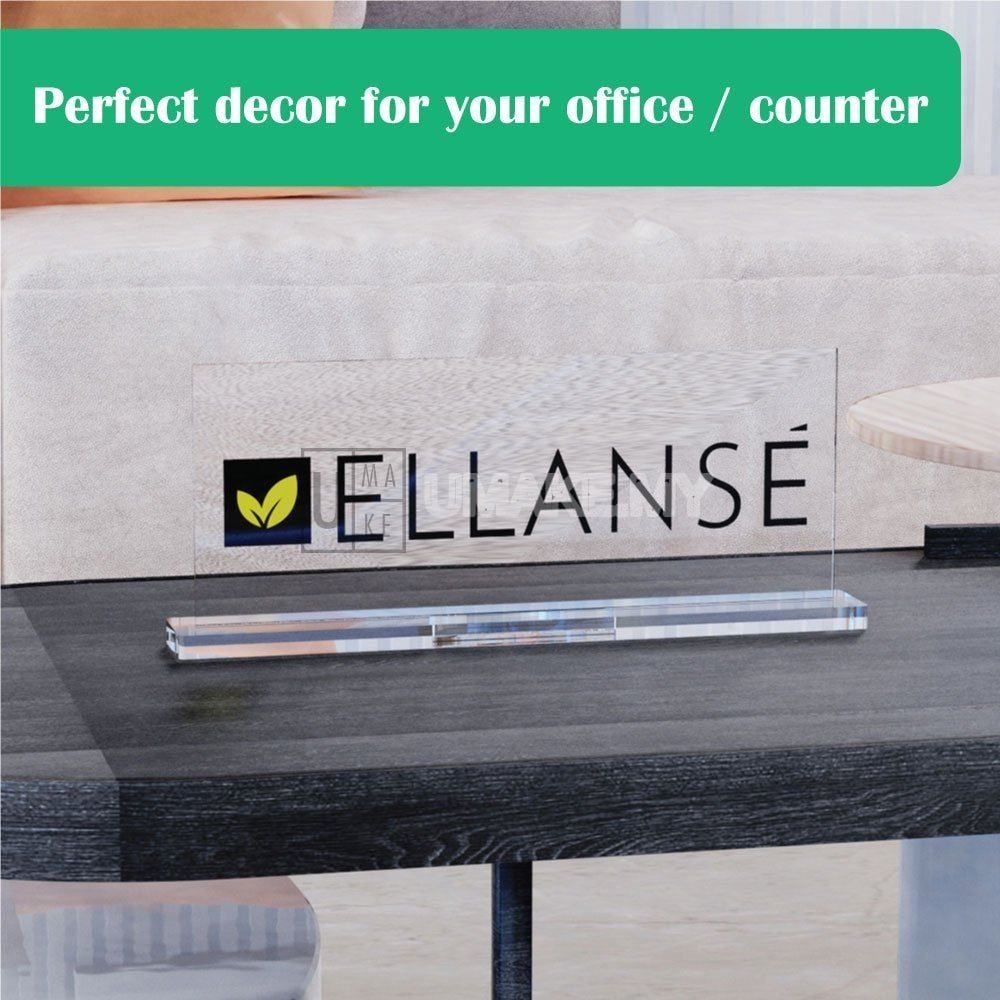 Custom Acrylic Logo Table Sign