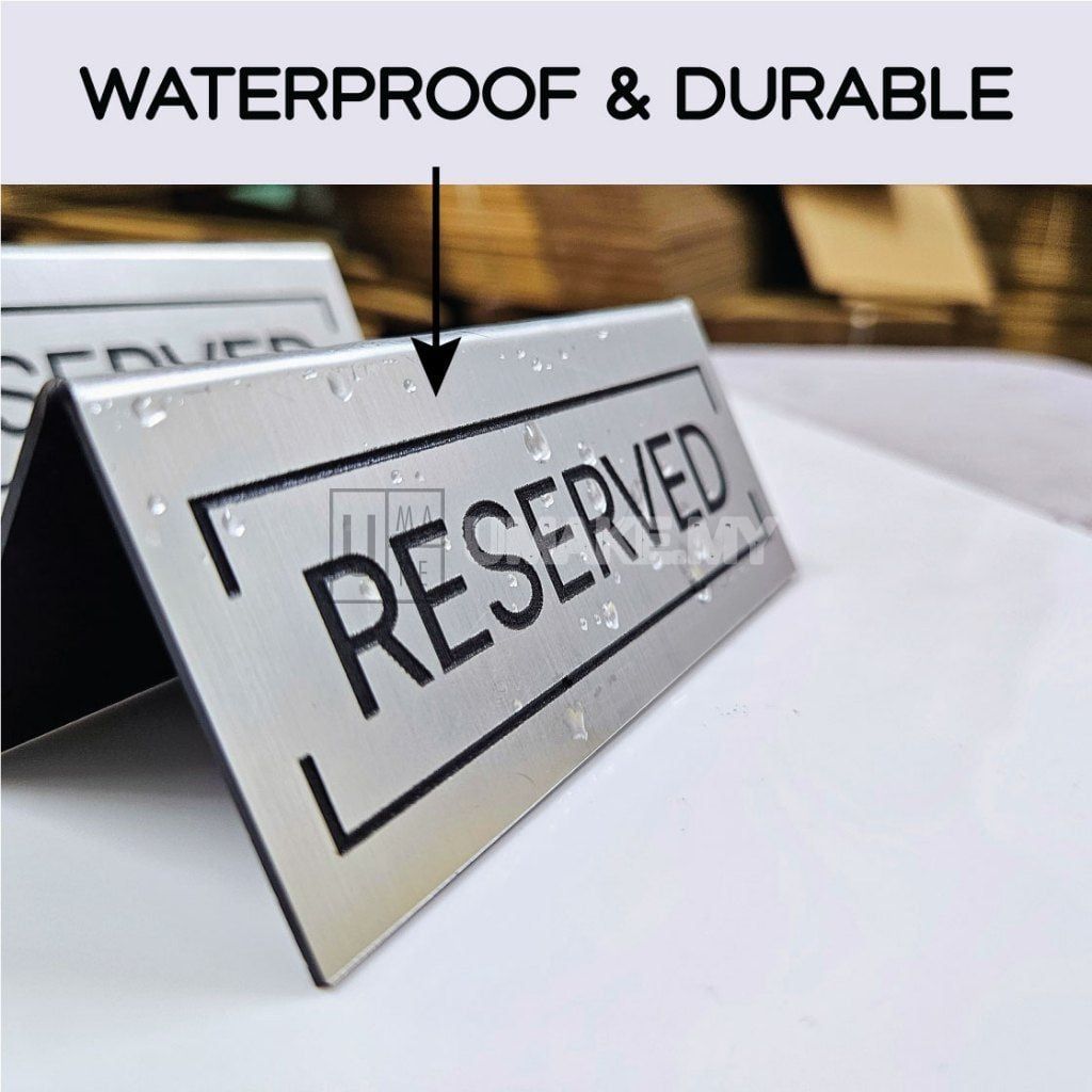 Acrylic Reserved Table Sign