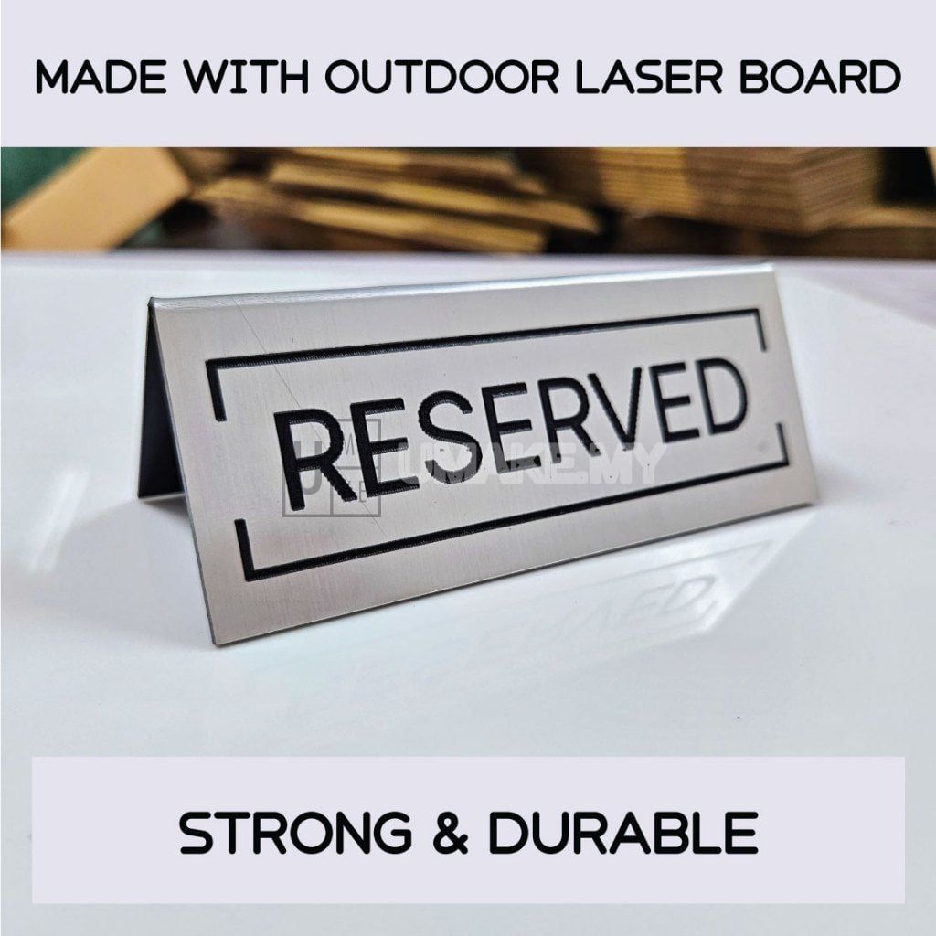 Acrylic Reserved Table Sign