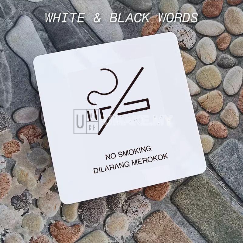 Minimalist Acrylic Sign (Square 10cm)