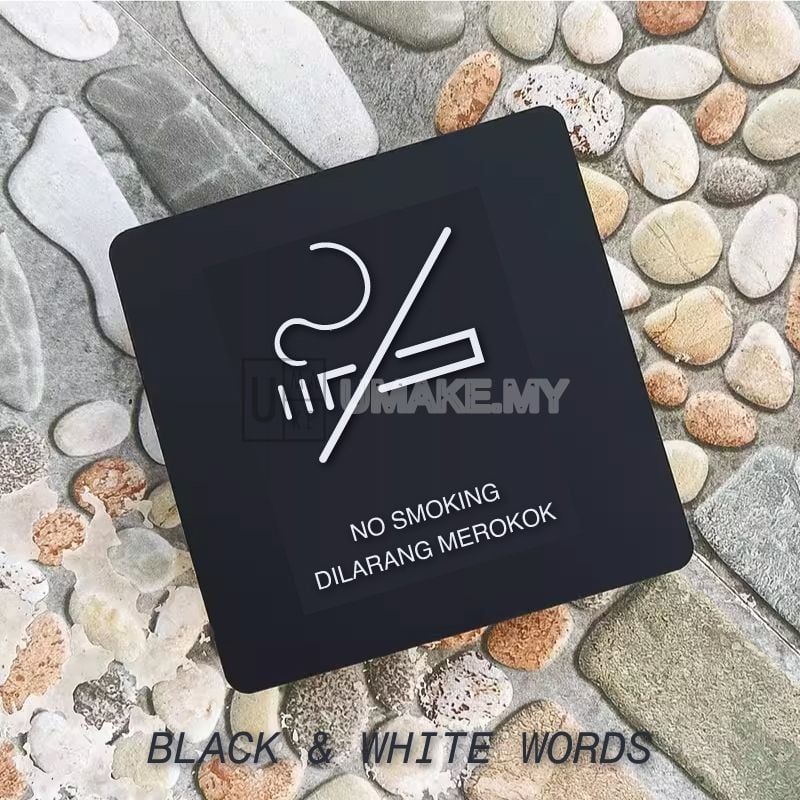 Minimalist Acrylic Sign (Square 10cm)