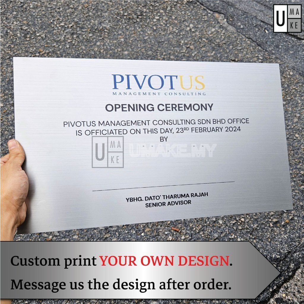 Stainless Steel Business Signboard