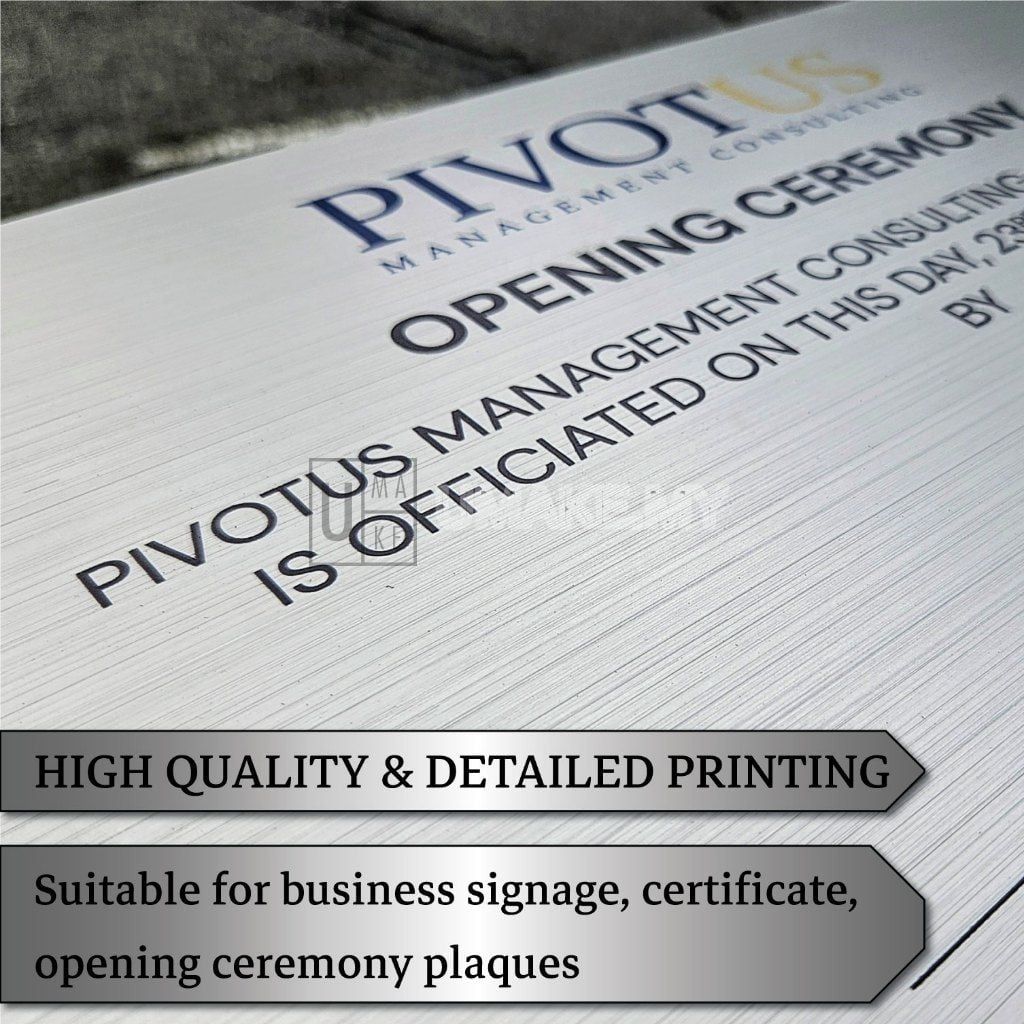 Stainless Steel Business Signboard