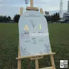 Custom Acrylic Wedding Welcome Board view 3