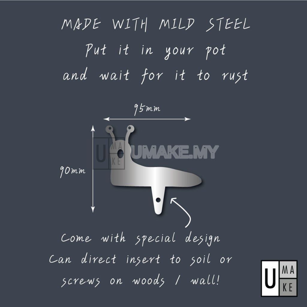 Metal Slug Garden Pot Ornament