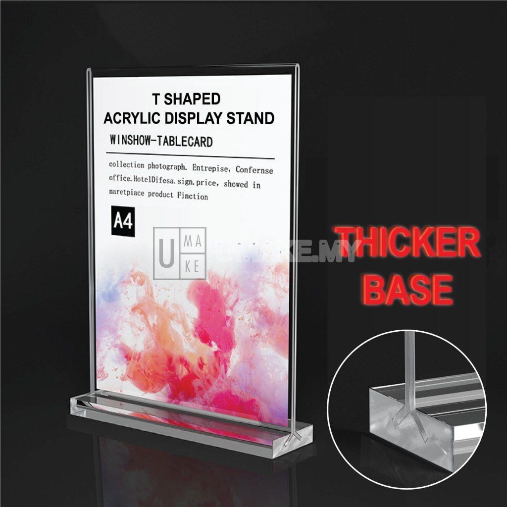 Acrylic T-Shape Display Stand
