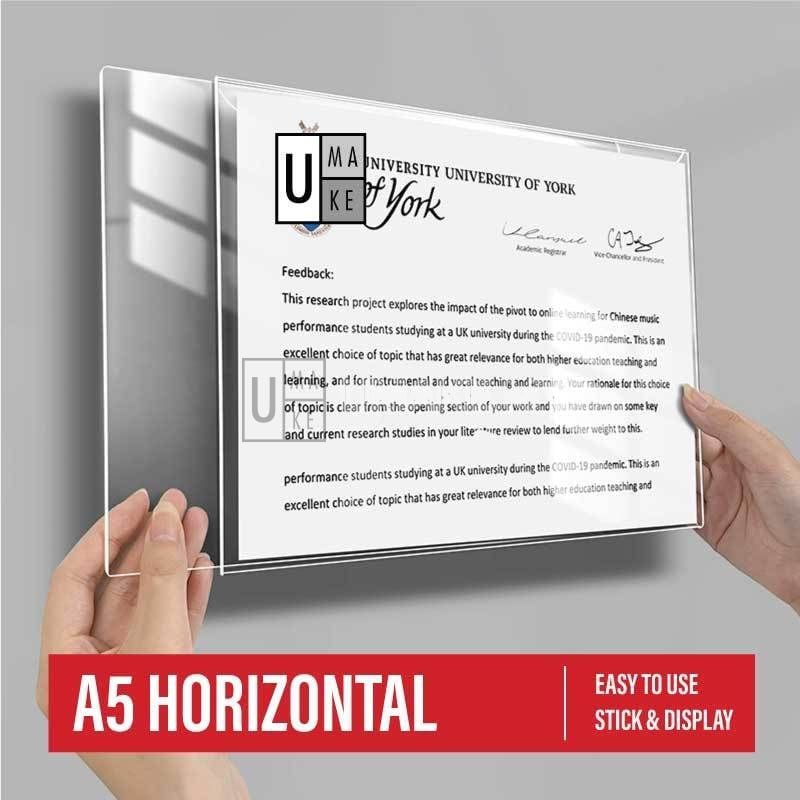 No-Drill Acrylic Wall Display Frame