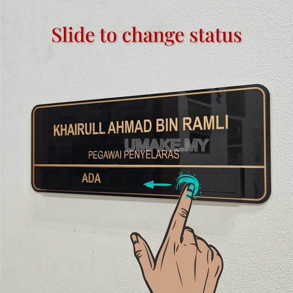 Sliding Vacant/Occupied Door Sign