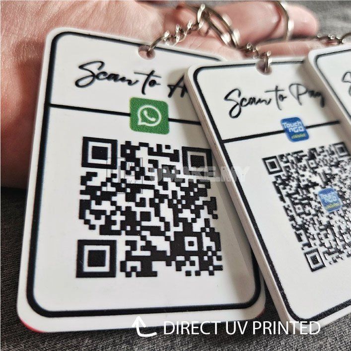 Acrylic QR Code Payment Keychain (DuitNow / TNG)