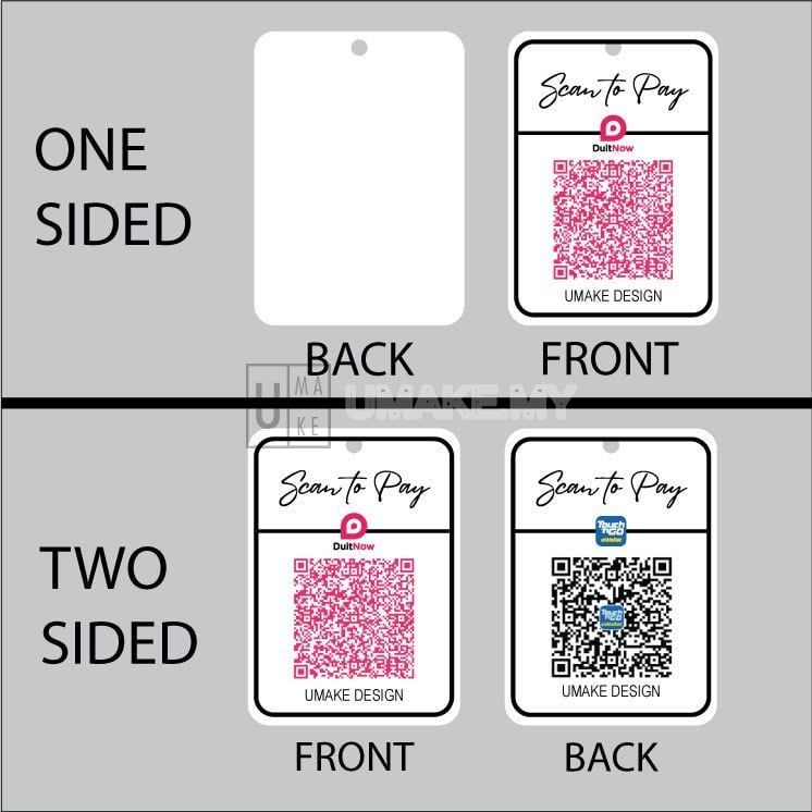 Acrylic QR Code Payment Keychain (DuitNow / TNG)