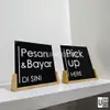 Acrylic Counter Sign Stand view 2