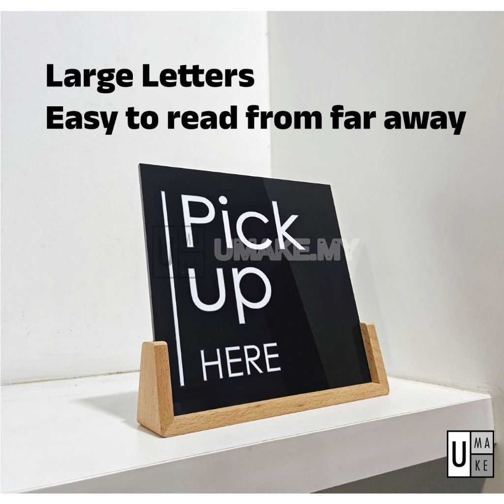 Acrylic Counter Sign Stand