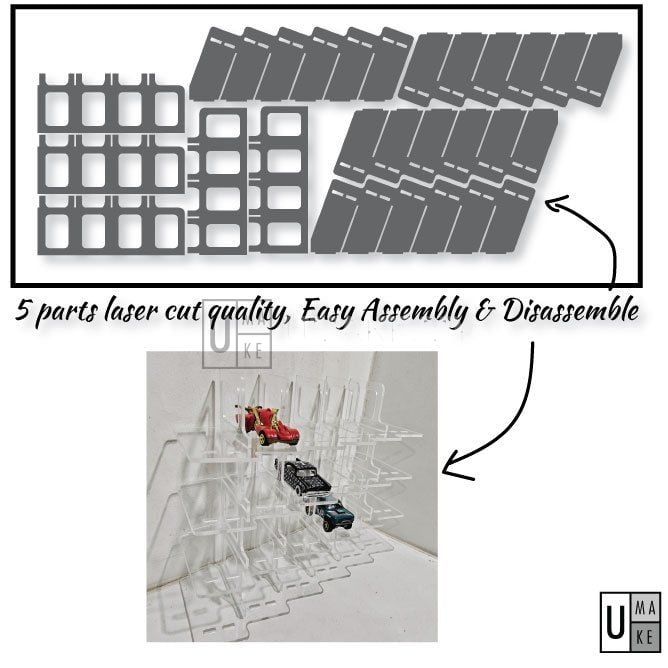 Hot Wheels Display Rack (24/42 Slot)
