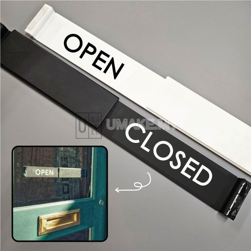 Minimalist Open/Close Acrylic Sign