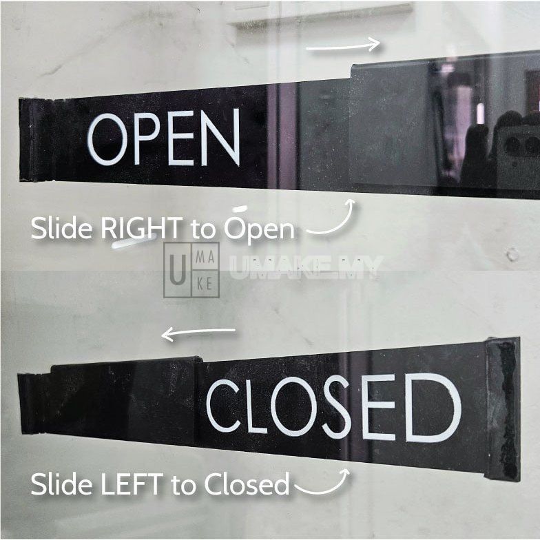 Minimalist Open/Close Acrylic Sign