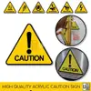 Acrylic Caution & Warning Sign view 2