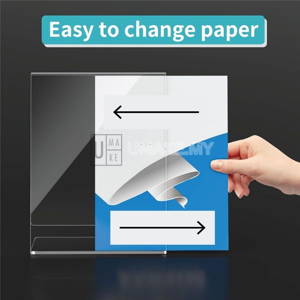 Acrylic L-Shape Display Stand