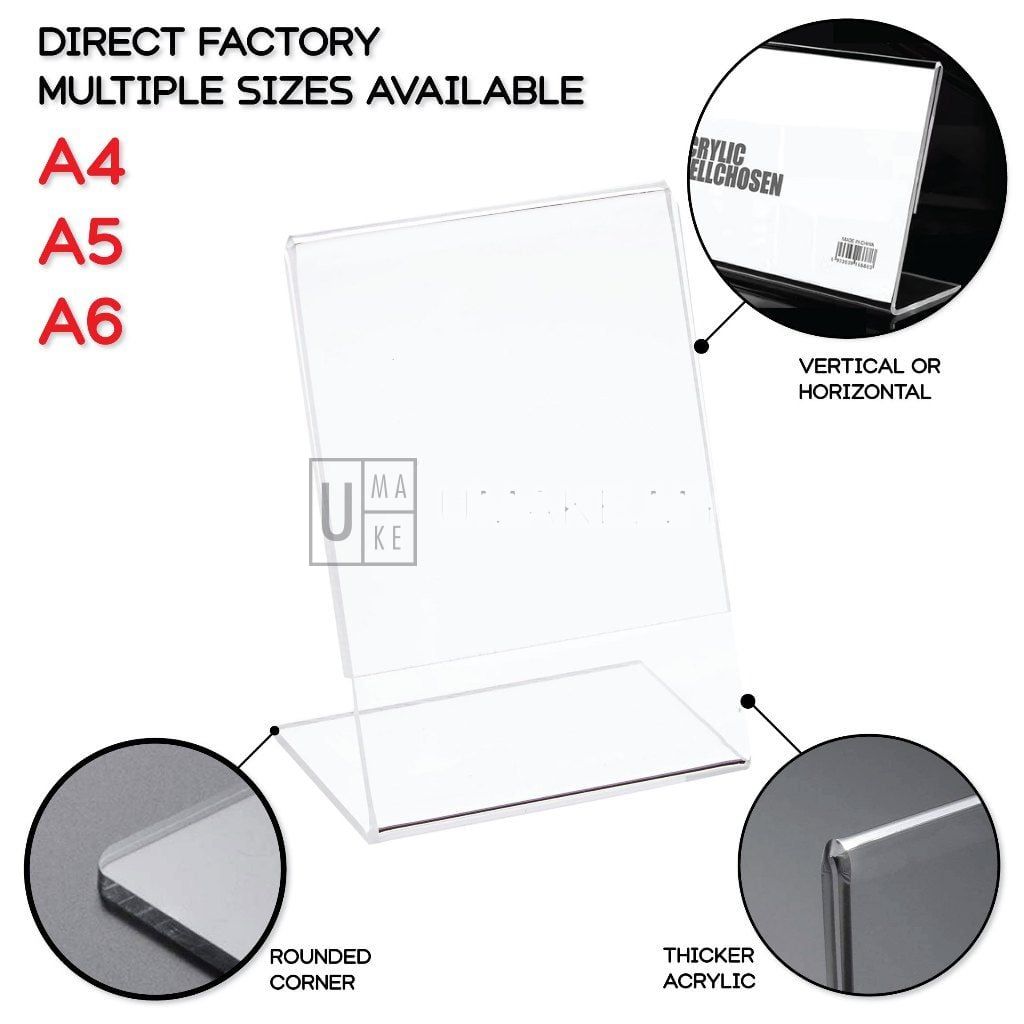 Acrylic L-Shape Display Stand