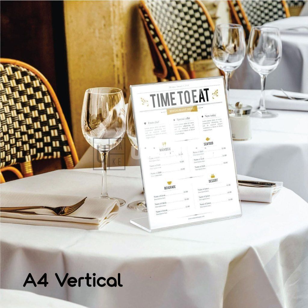 Acrylic L-Shape Display Stand