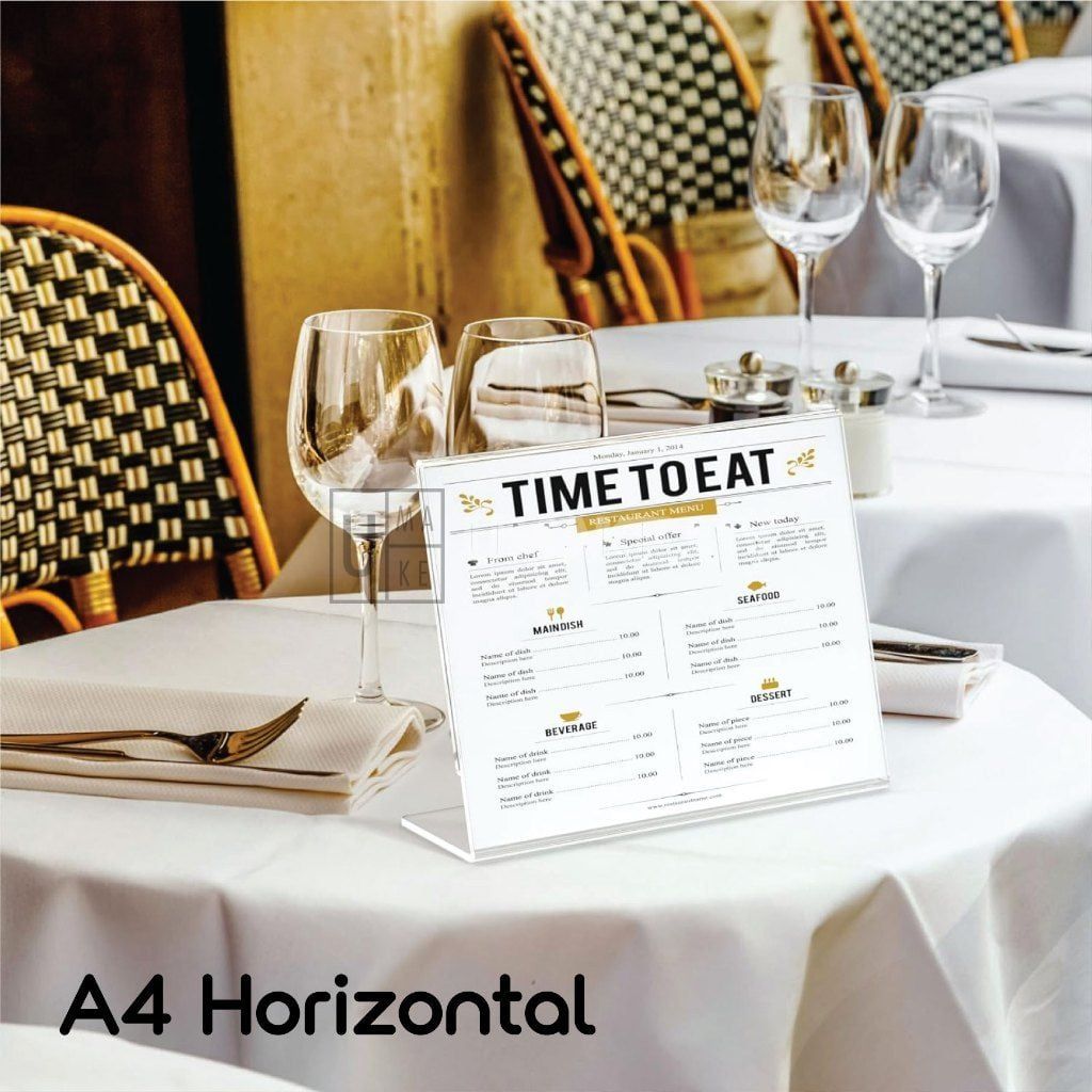 Acrylic L-Shape Display Stand