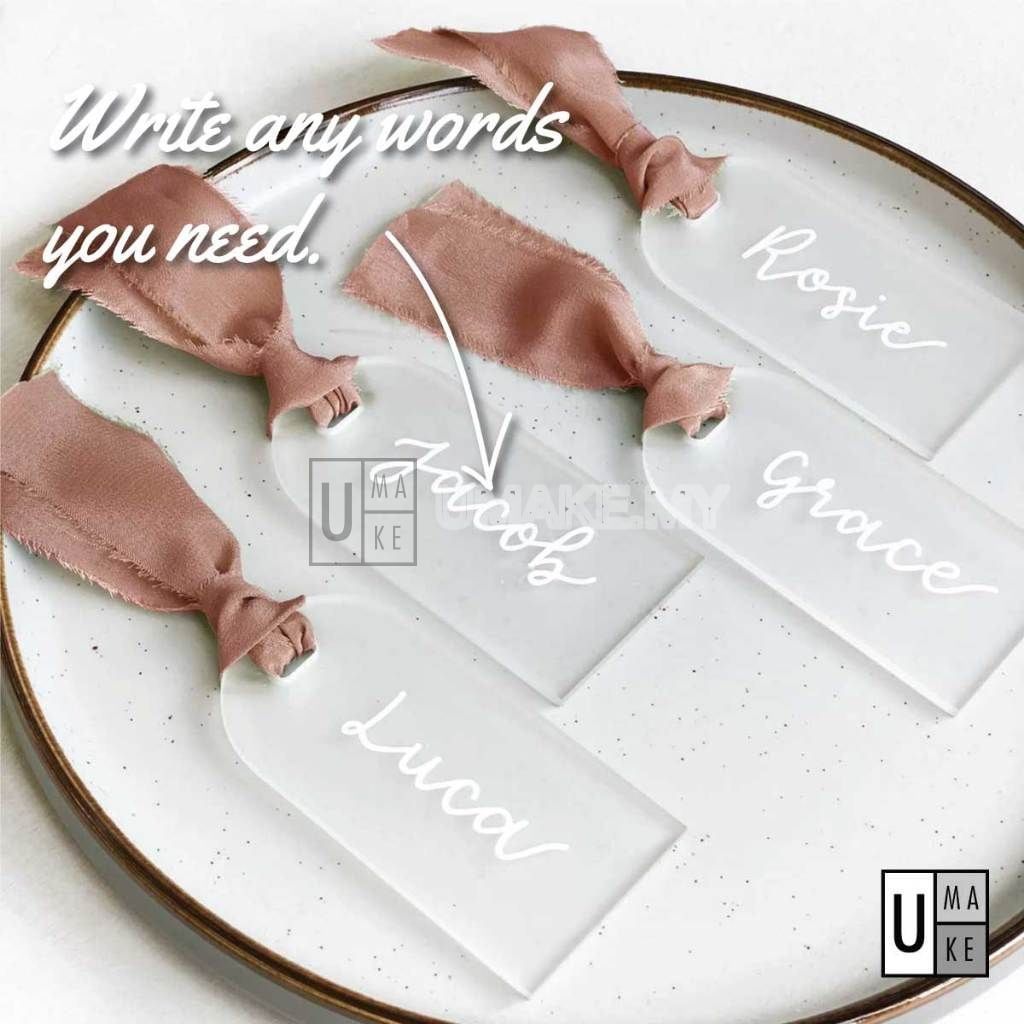 Acrylic Wedding Place Cards (10pcs)