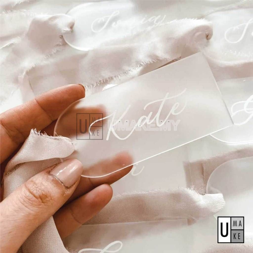 Acrylic Wedding Place Cards (10pcs)